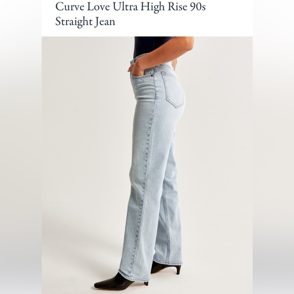 abercrombie 90s straight jean (curve love) - Picture 8 of 8